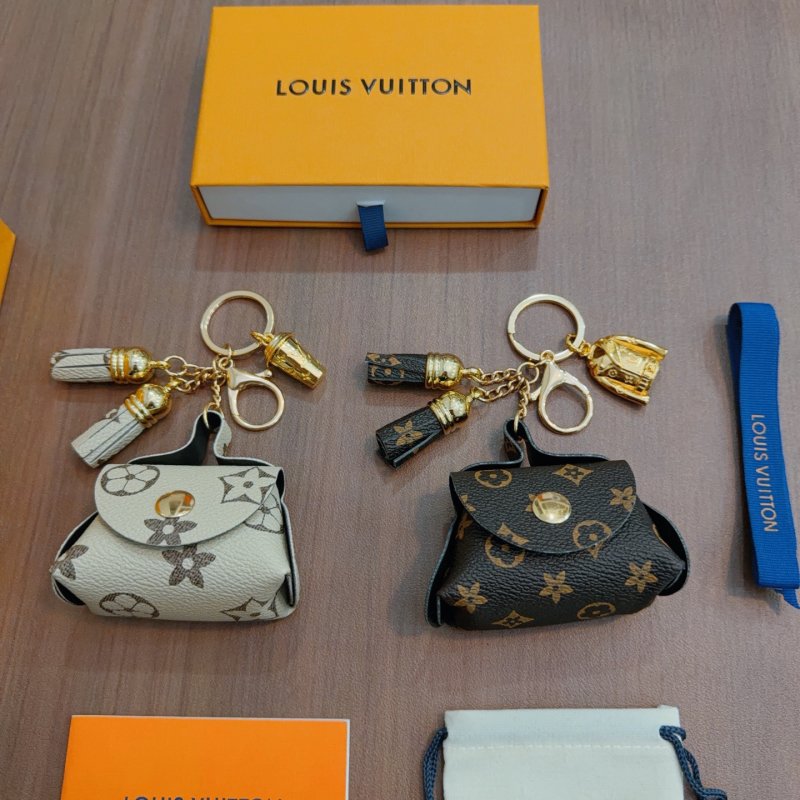 Louis Vuitton Anger Forest Monogram Keychain Replica - Gold Tone view