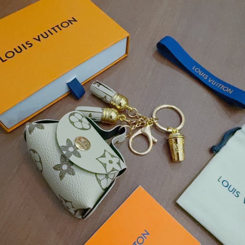 Louis Vuitton Anger Forest Monogram Keychain Replica - Gold Tone view
