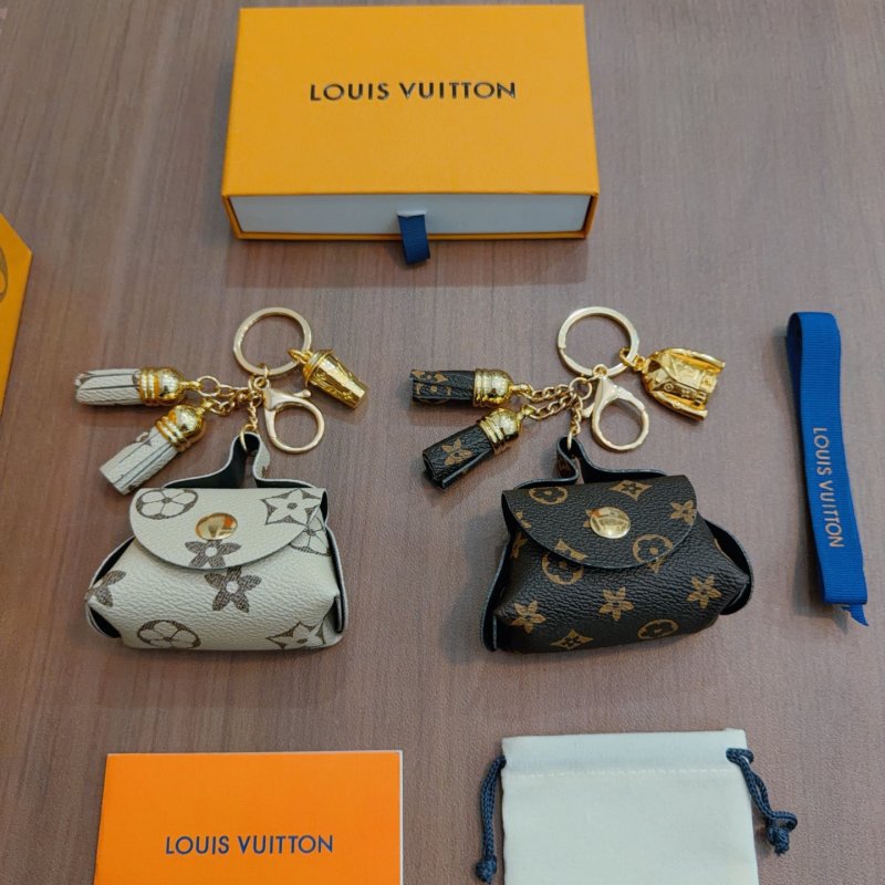 Louis Vuitton Anger Forest Monogram Keychain Replica - Gold Tone view