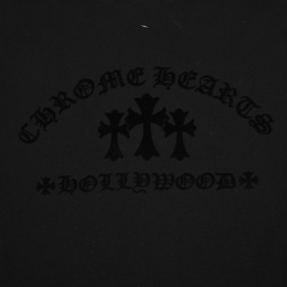 Chrome Hearts Cross Flocked Long Sleeve T-Shirt Black view 5