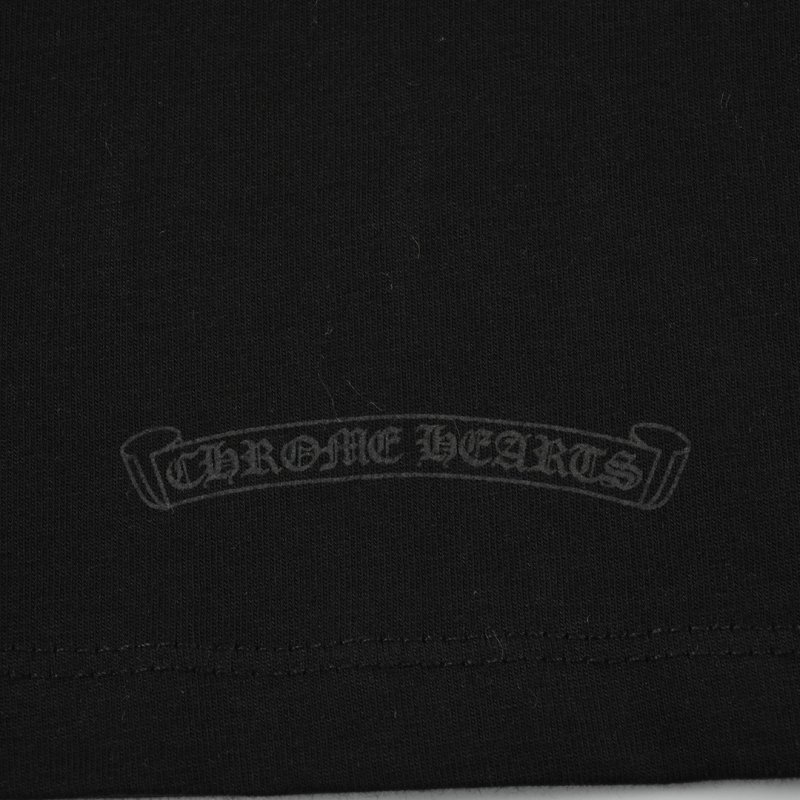 Chrome Hearts Cross Flocked Long Sleeve T-Shirt Black view