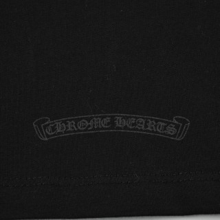 Chrome Hearts Cross Flocked Long Sleeve T-Shirt Black view 6