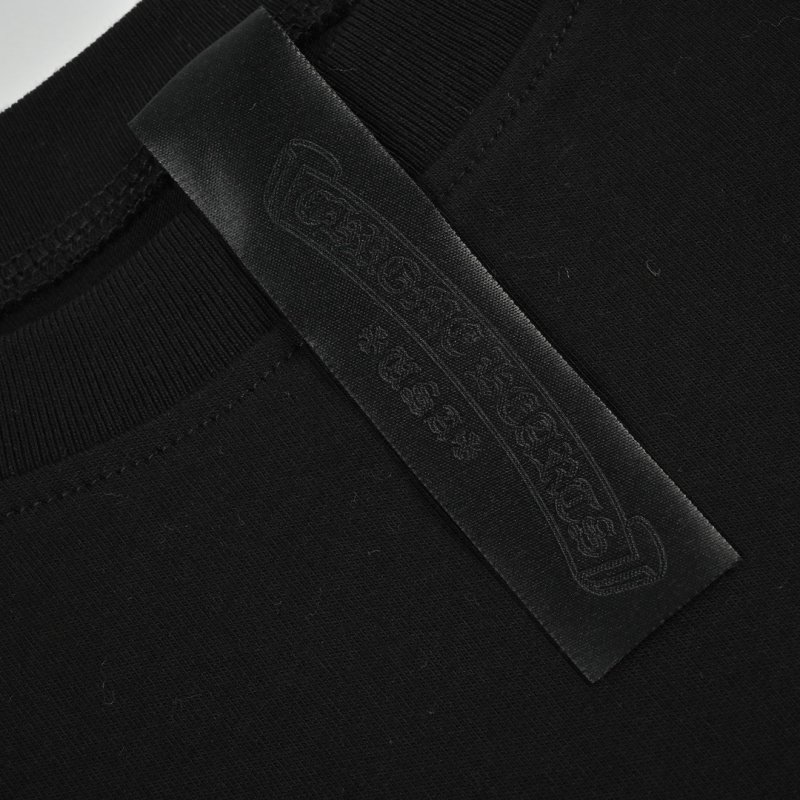 Chrome Hearts Cross Flocked Long Sleeve T-Shirt Black view