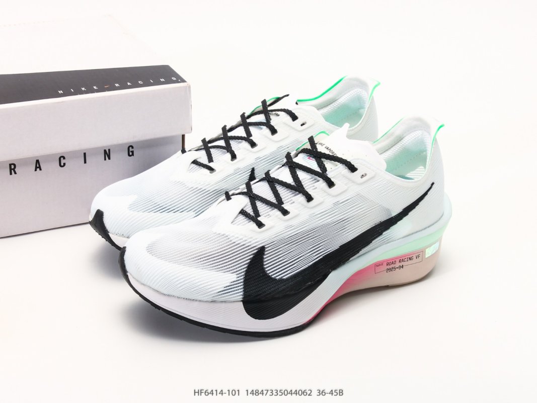 Nike ZoomX Vaporfly NEXT% 4.0 White Black Mint Pink view