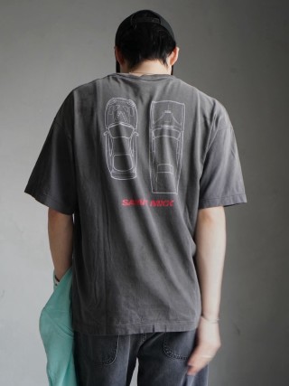 Nike Air Force 1 Vintage Grey Graphic T-Shirt Replica