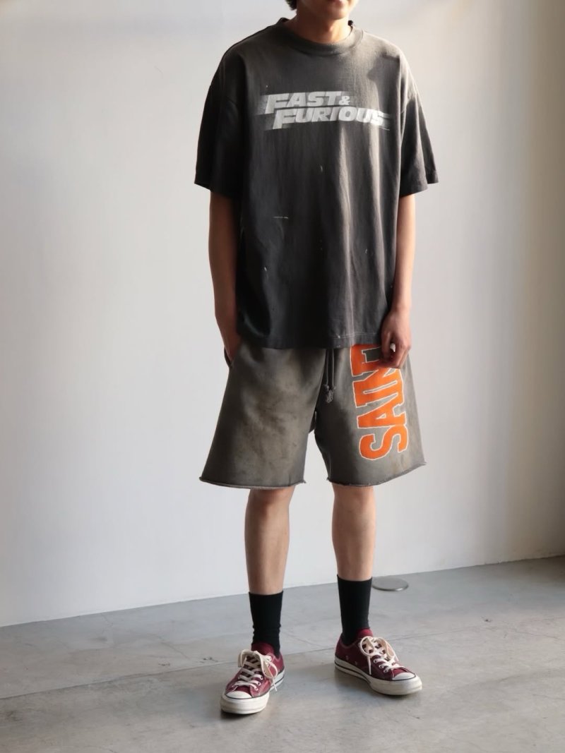 Nike Air Force 1 Vintage Grey Graphic T-Shirt Replica view