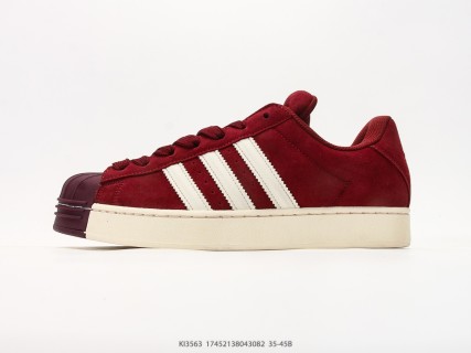 Adidas Superstar 2 ST Burgundy Cream Shell Toe Low