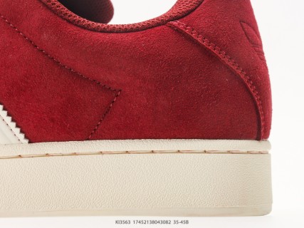 Adidas Superstar 2 ST Burgundy Cream Shell Toe Low view 7