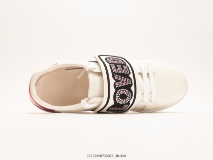 Gucci Ace Sneaker White Navy Red Crystal Patch Low Top 1:1 Rep view 3