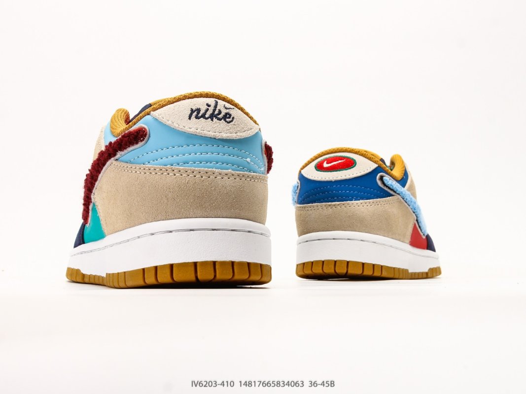 Nike SB Dunk Low Patchwork Multi-Color Casual Skate Shoe view