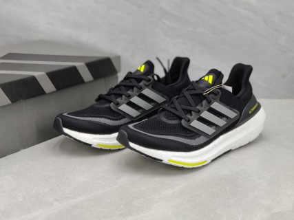 Adidas Ultraboost Light 23 Black White Neon Yellow Running Shoe
