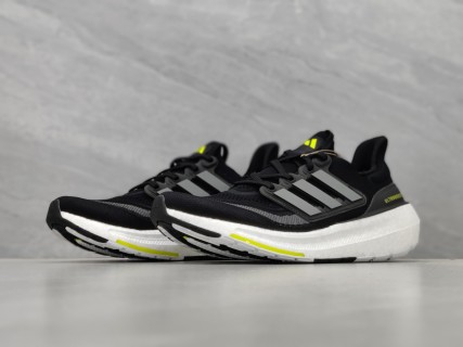 Adidas Ultraboost Light 23 Black White Neon Yellow Running Shoe view 5