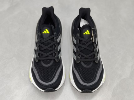 Adidas Ultraboost Light 23 Black White Neon Yellow Running Shoe view 6