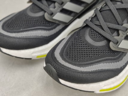 Adidas Ultraboost Light 23 Black White Neon Yellow Running Shoe view 8