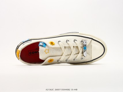 Converse x Matsui Chuck Taylor 70s Low Cream Canvas Dog Art Collab view 3