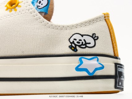 Converse x Matsui Chuck Taylor 70s Low Cream Canvas Dog Art Collab view 7