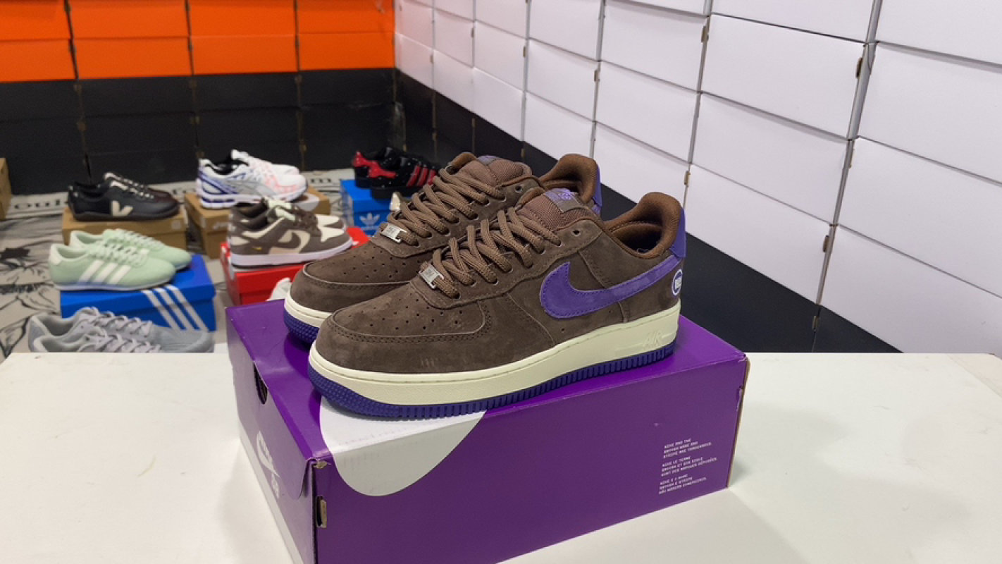Nike Air Force 1 Low Brown Purple Cream