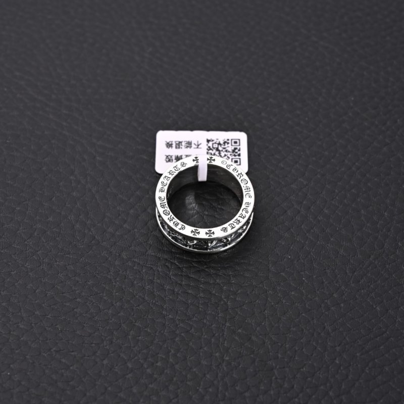 Chrome Hearts Forever Sanskrit Cross Ring Silver view