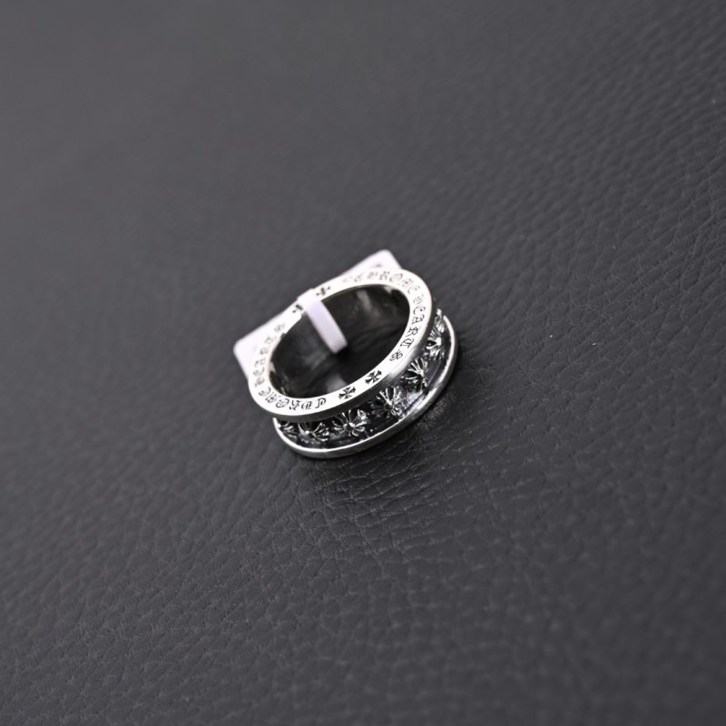 Chrome Hearts Forever Sanskrit Cross Ring Silver view