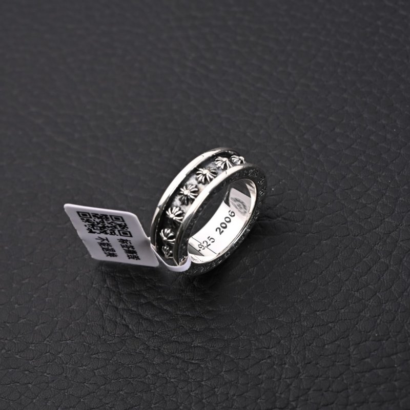 Chrome Hearts Forever Sanskrit Cross Ring Silver view