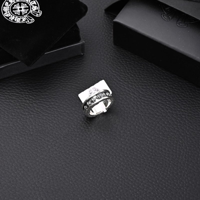 Chrome Hearts Forever Sanskrit Cross Ring Silver view