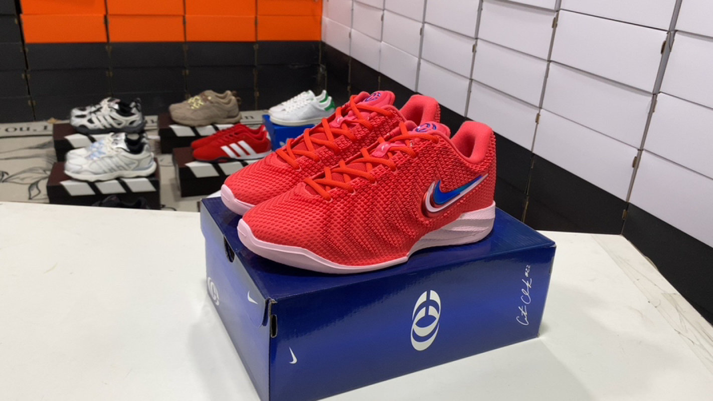 Nike Caitlin 1 UA Low Basketball Shoe Red Navy