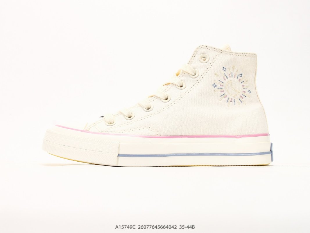 Converse Chuck Taylor All Star Hi Cream Pink Blue Yellow