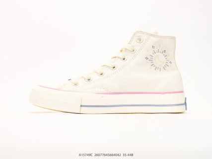 Converse Chuck Taylor All Star Hi Cream Pink Blue Yellow