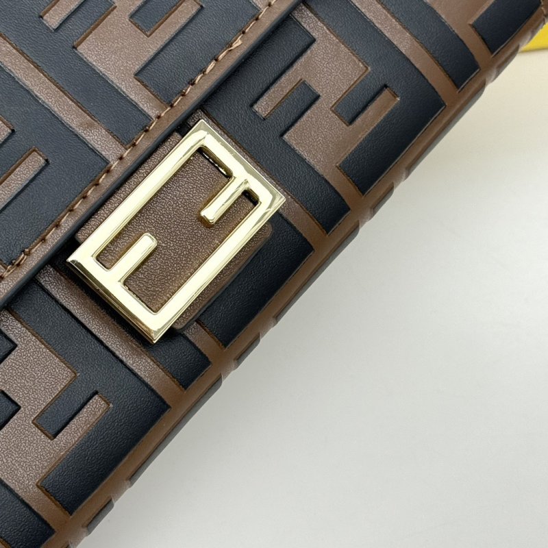 Fendi Zucca Long Wallet Black Brown Monogram view