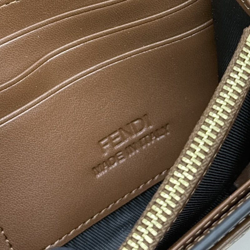 Fendi Zucca Long Wallet Black Brown Monogram view