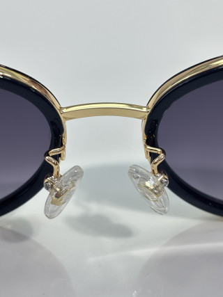 Chanel CH9188 Black Gold Gradient Sunglasses Replica view 7