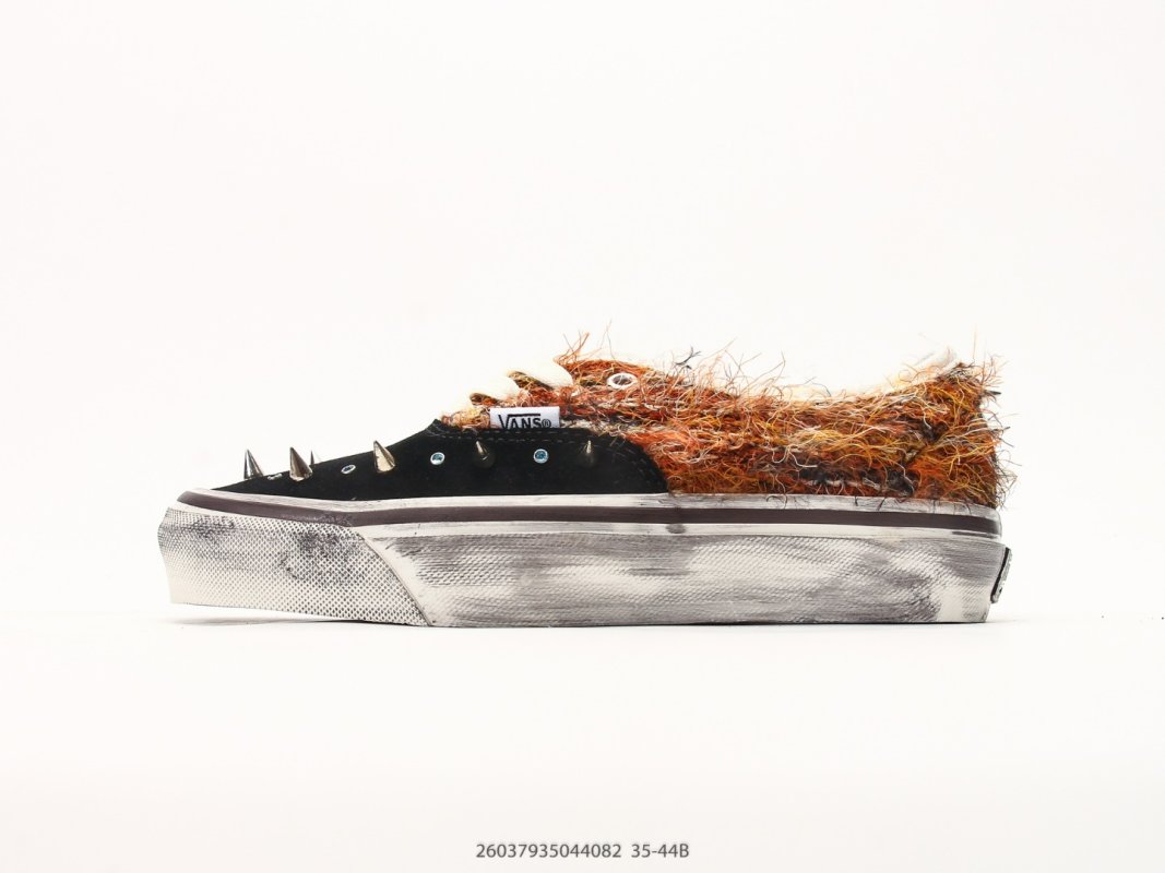 Vans original-style 44 Mohair Mixed Material Black Brown Orange
