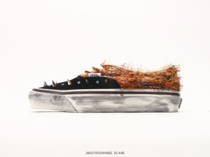 Vans original-style 44 Mohair Mixed Material Black Brown Orange