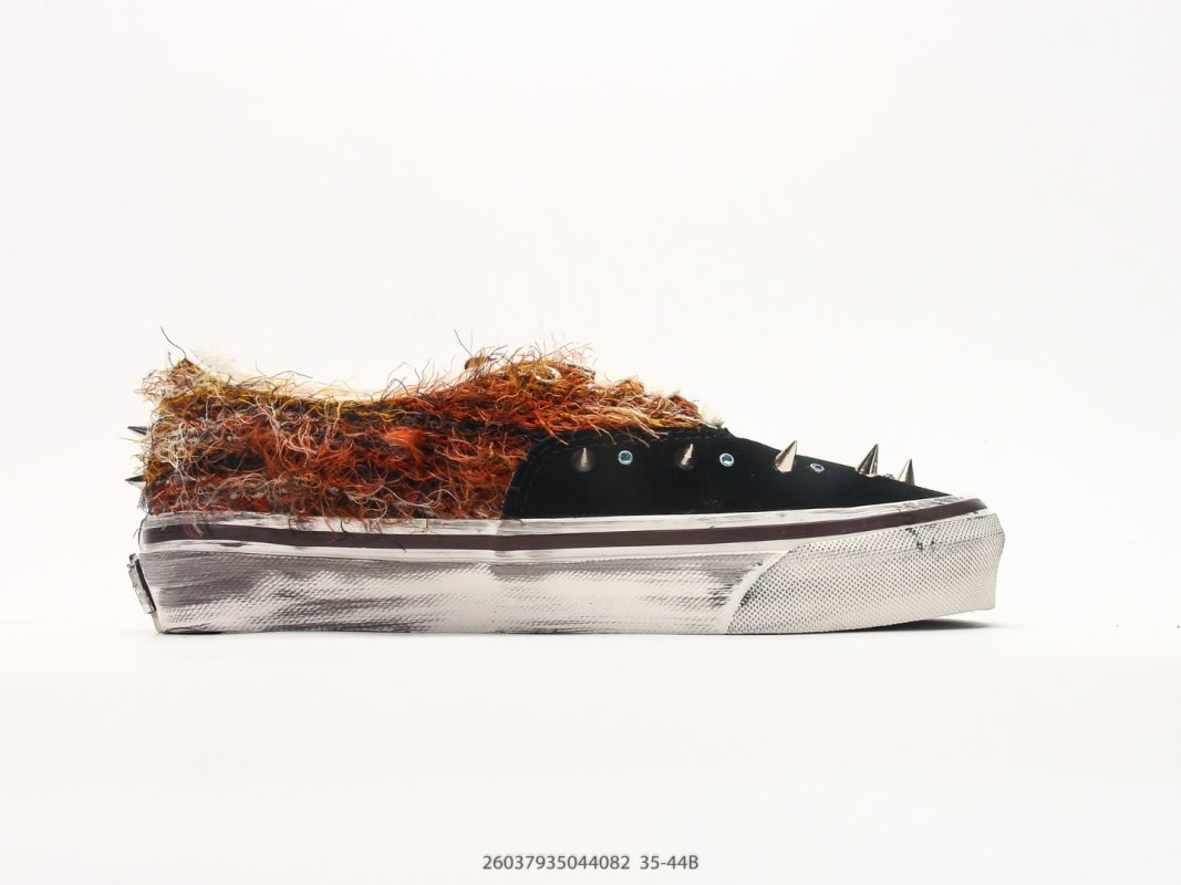 Vans original-style 44 Mohair Mixed Material Black Brown Orange view