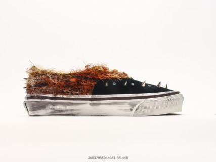 Vans original-style 44 Mohair Mixed Material Black Brown Orange view 2
