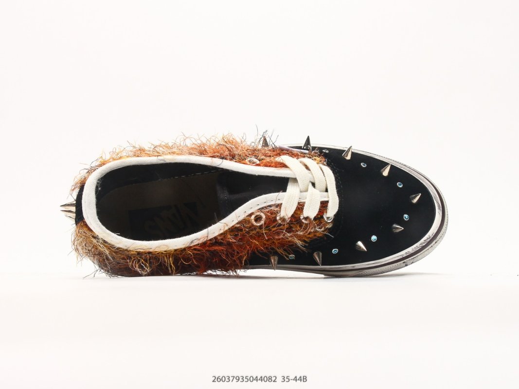 Vans original-style 44 Mohair Mixed Material Black Brown Orange view
