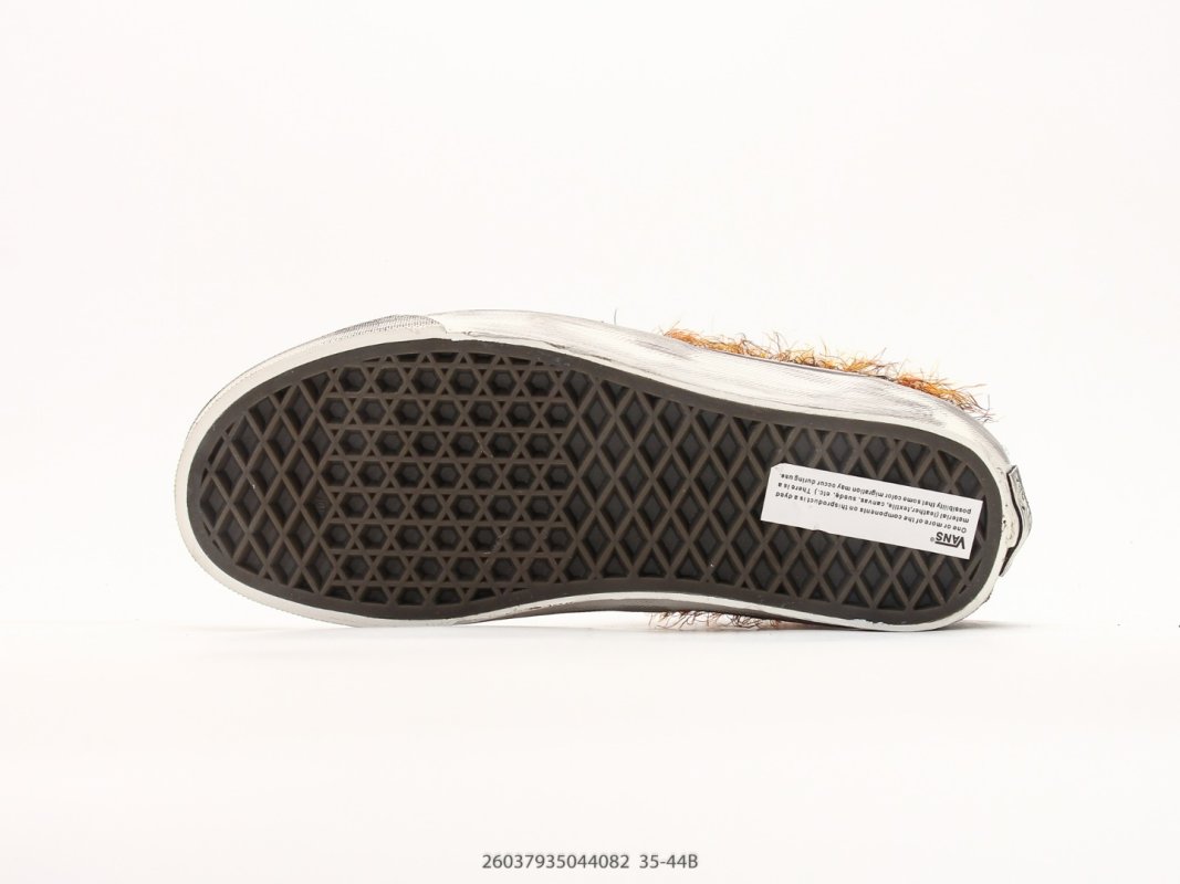 Vans original-style 44 Mohair Mixed Material Black Brown Orange view