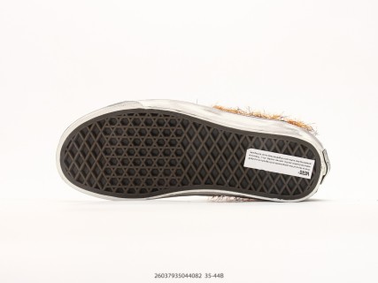 Vans original-style 44 Mohair Mixed Material Black Brown Orange view 4