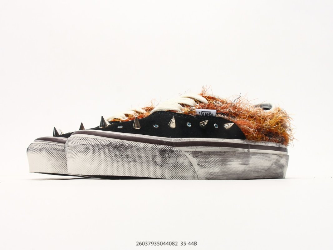 Vans original-style 44 Mohair Mixed Material Black Brown Orange view