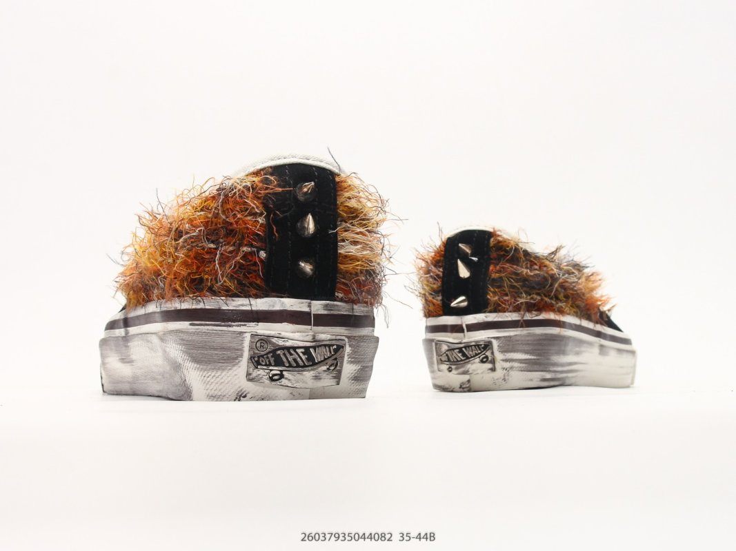Vans original-style 44 Mohair Mixed Material Black Brown Orange view