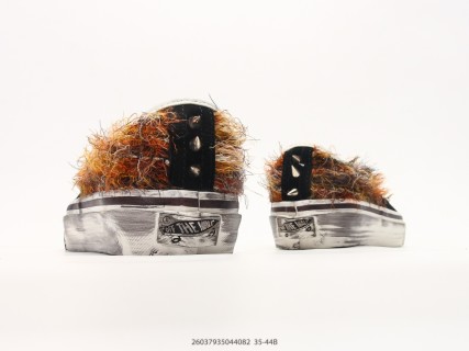 Vans original-style 44 Mohair Mixed Material Black Brown Orange view 6