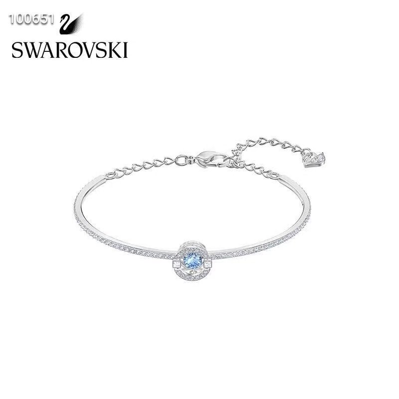 Swarovski Sparkling Dance Blue Crystal Platinum Bracelet