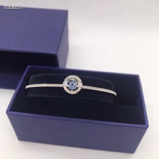 Swarovski Sparkling Dance Blue Crystal Platinum Bracelet view 4