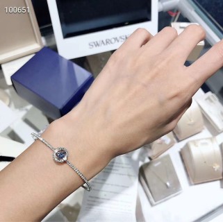 Swarovski Sparkling Dance Blue Crystal Platinum Bracelet view 6