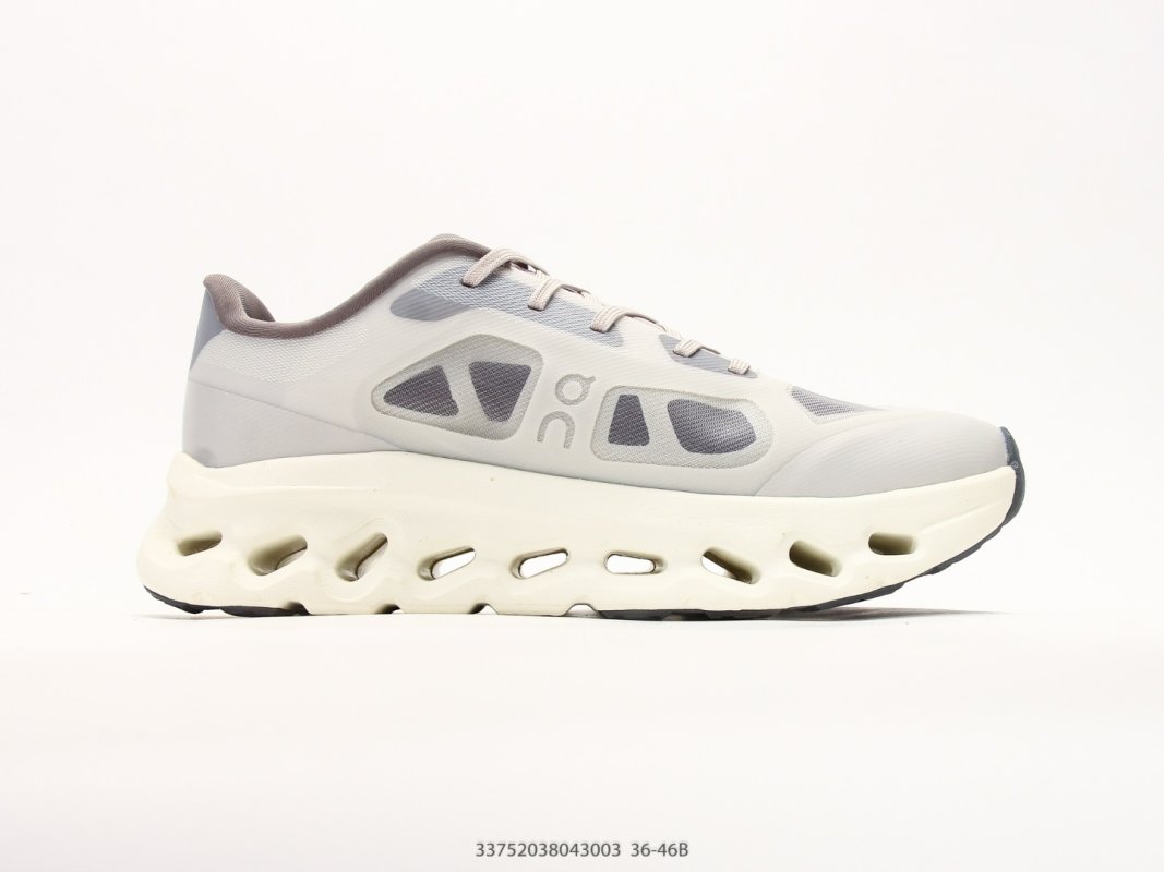 On Cloudtilt Remix White Grey Running Shoe view