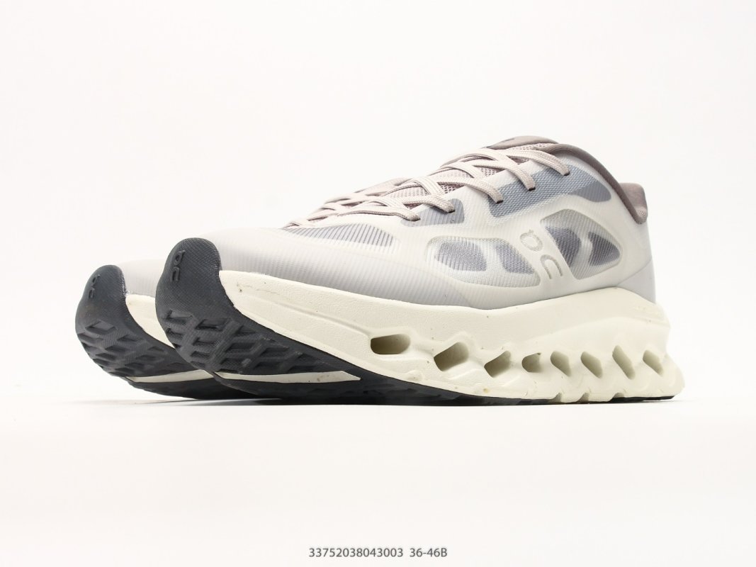 On Cloudtilt Remix White Grey Running Shoe view