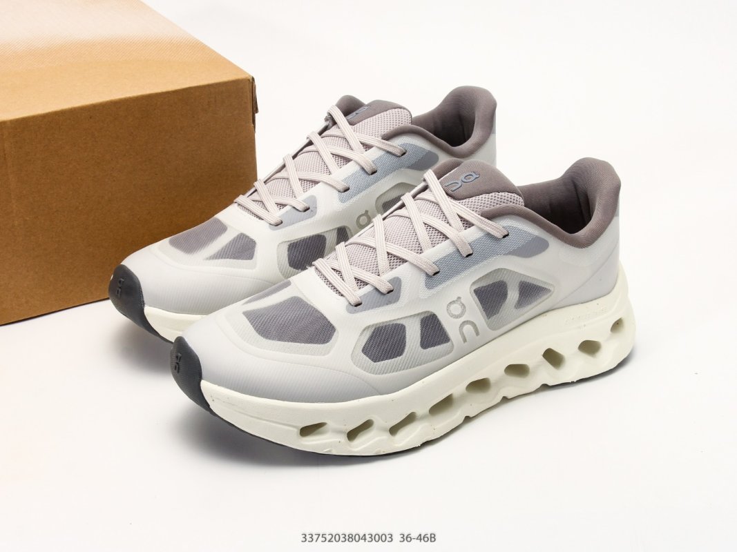 On Cloudtilt Remix White Grey Running Shoe view
