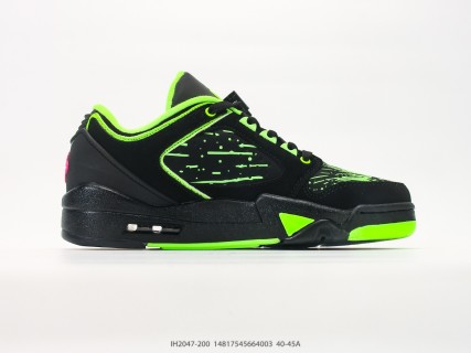Jordan Air Jordan 5 Retro Low Black Neon Green view 2