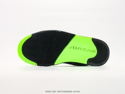 Jordan Air Jordan 5 Retro Low Black Neon Green view 4