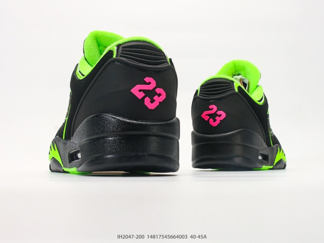 Jordan Air Jordan 5 Retro Low Black Neon Green view